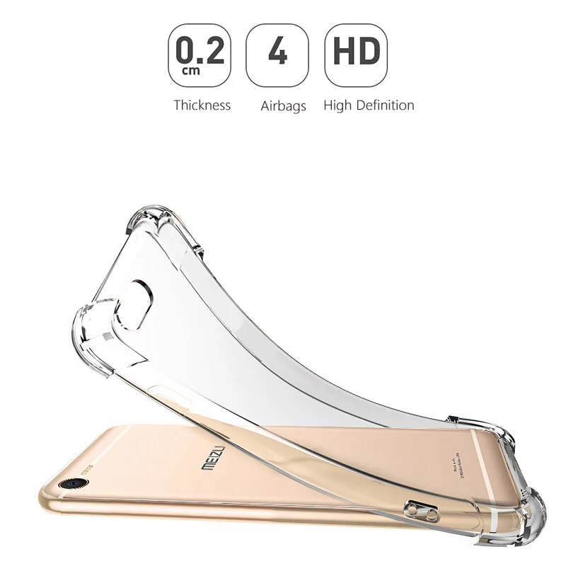 Прозрачный чехол из ТПУ для Mei zu Pro7 funda противоударный прозрачный Meilan Max NOTE6 etui coque