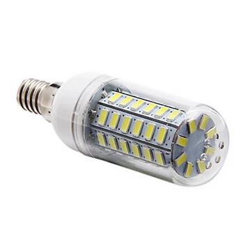 E14 12W 56x5730SMD 1200LM 6000-6500K белый светильник светодиодный кукурузная лампа(110V или 220 V