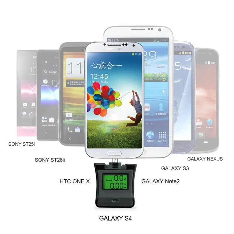Professional Mini Mobil телефон Алкотестеры дыхание Алкотестер для телефонов iPhone Samsung с Android