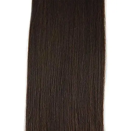 Полная Глянцевая лента на волосах сплошной цвет#4 Средний коричневый Remy человеческие волосы на ленте для наращивания кожи уток клей для волос