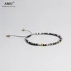 AMIU 3mm Natural Stone Beads Tibetan Stone Beads Stretch Bracelet For Men Women Yoga Chakra Crystal Bead Bracelets ► Photo 3/6
