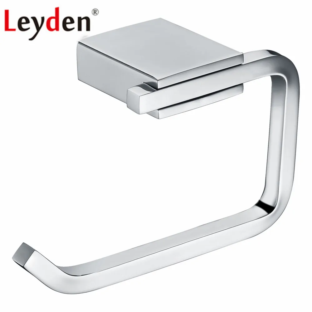 

Leyden Paper Holder Chrome Stainless Steel Wall Mounted Tissue Holder Roll Paper Holder Bathroom Accessories Paper Holder