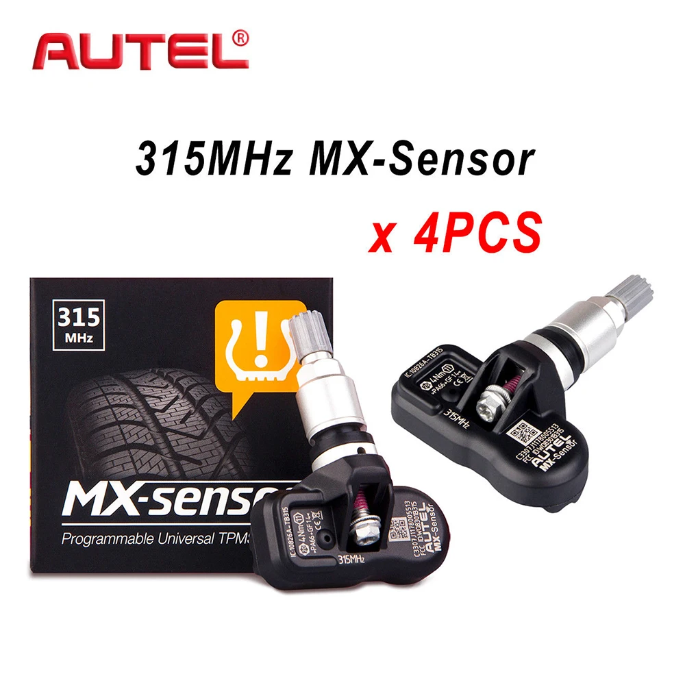 Cheap 4PCS 315MHz/433hz Car Tire Pressure Monitoring System Programmable Universal Car TPMS Sensor For TPMS TS501 Diagnostic Tool
