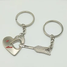 Hot Sale Special Offer New Chinese Valentine's Day Arrow Wear Heart Couple Metal Keychain Wedding Commemorative Gift Keychain цена Hot Sale Special Offer New Chinese Valentine's Day Arrow Wear Heart Couple Metal Keychain Wedding Commemorative Gift Keychain цены онлайн