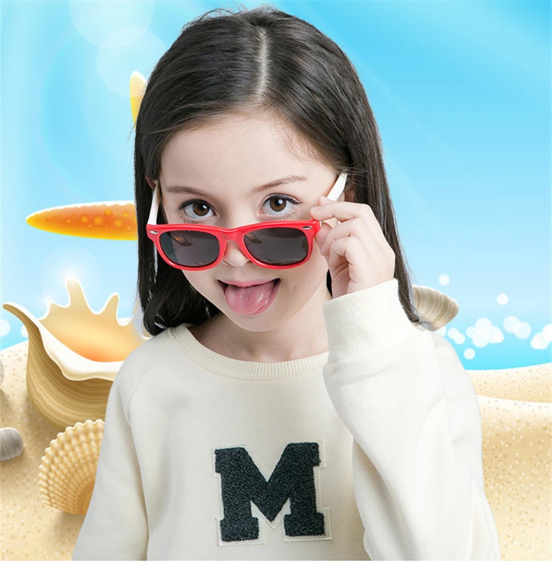LATASHA Поляризационные детские TR90 солнцезащитные очки мальчики девочки детские солнцезащитные очки UV400 очки ребенок Оттенки Óculos Infantil