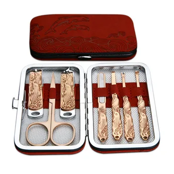 

7 Pcs/ set Manicure Pedicure Tools Nail Clippers Grooming Kit Stainless Steel Beauty Care Tools MH88