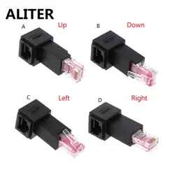 Aliter multi-угол RJ45 cat 5e мужчин и женщин LAN РАСШИРЕНИЕ сети Ethernet адаптер