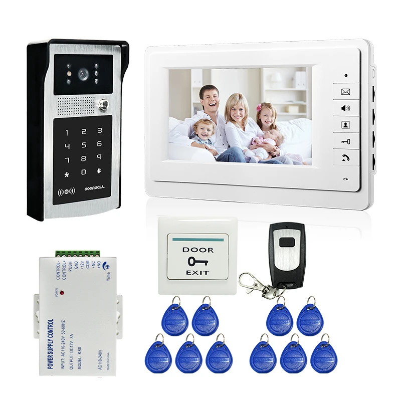 FREE SHIPPING New 7 inch Color Screen Video font b Door b font Phone Doorbell Intercom