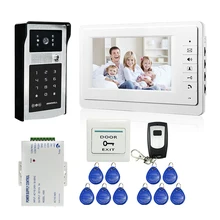 FREE SHIPPING New 7 inch Color Screen Video font b Door b font Phone Doorbell Intercom
