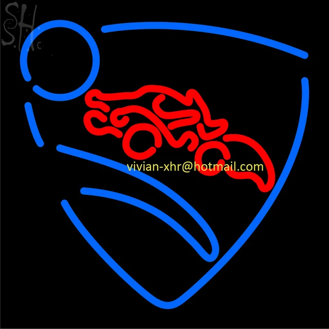large custom game neon sign light rocket league logo led exhibidor