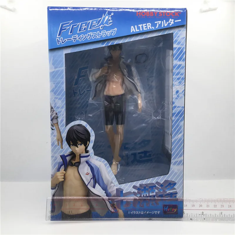Новый аниме 22 см бесплатно! Экшн фигурка Iwatobi для бассейна Haruka Nanase 1/8 ПВХ|Игровые