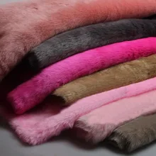 Качественный маленький искусственный кроличий мех, ворс 2 см Искусственный мех Ткань Мех, DIY обувь Шапки материал, 25 см* 50 см/шт