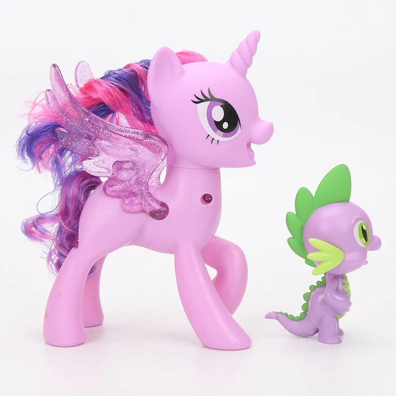 Электронные игрушки My Little Pony Princess Twilight Sparkle& Spike Дракон дружба дуэт ПВХ фигурка Коллекционная модель