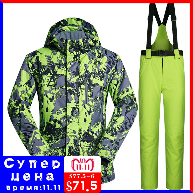 Men Ski Suit Brands 2018 New High Quality Windproof Waterproof Warmth Clothing Ski Jacket Men Snow Set Winter Snowboarding Suits Men Ski Suit Brands 2018 New High Quality Windproof Waterproof Warmth Clothing Ski Jacket Men Snow Set Winter Snowboarding Suits