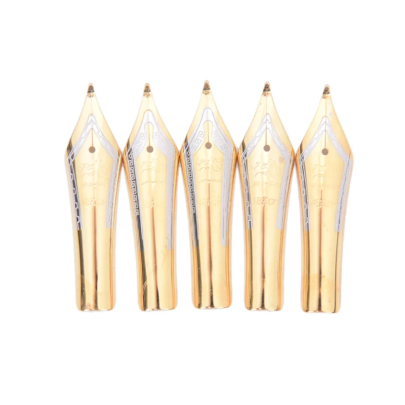 

1pc Diy Gold Silver X450 Curved Tip Simple Replacement Fountain Pen Nib Metal Stainless Steel For Jinhao