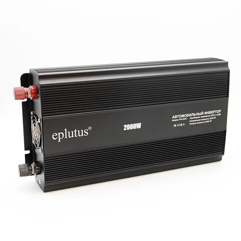 

modified wave inverter solar car power inverter 12v 220v in inverters converters qucik charge for car use eplutus PW 2000