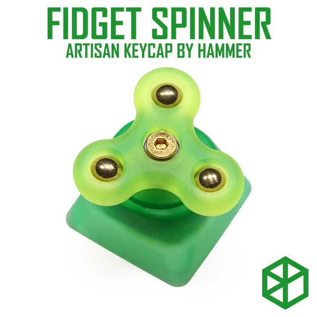 hvid Gå igennem etikette Hammer Fidget Spinner Artisan Keycap Compatible With Cherry Mx Switches And  Clones Resin Body Black Yellow Green Blue Red Pink - Keyboards - AliExpress