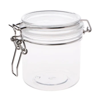 

PETP Food Storage Milk Powder Box Clamp Lid Air Tight Sealed Locking Jar Kitchen