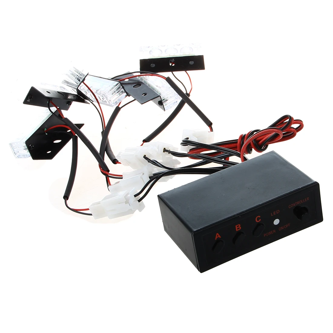 

18 LED Light Lamp Yellow Strob White Car
