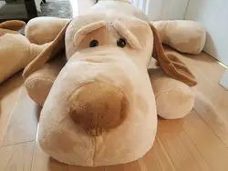 Большой плюшевый shapi собака игрушка большой лежа мягкая собака подушка кукла подарок около 100 см