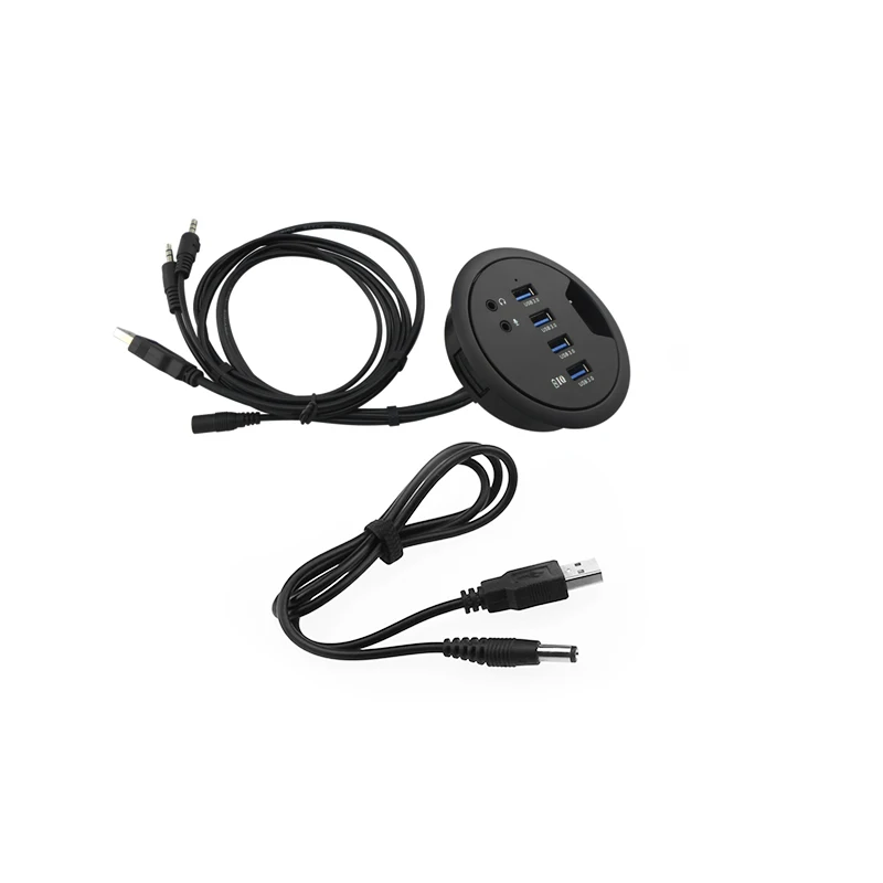 Newest 92 78 24 mm USB3 0 DC font b Gadgets b font Computer Desk Hole