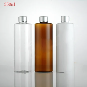 

350ml(20pcs) white/brown/transparentEmpty Plastic Bottle Cosmetic For The Make Up Water, Shampoo, Shower Gel in The Container