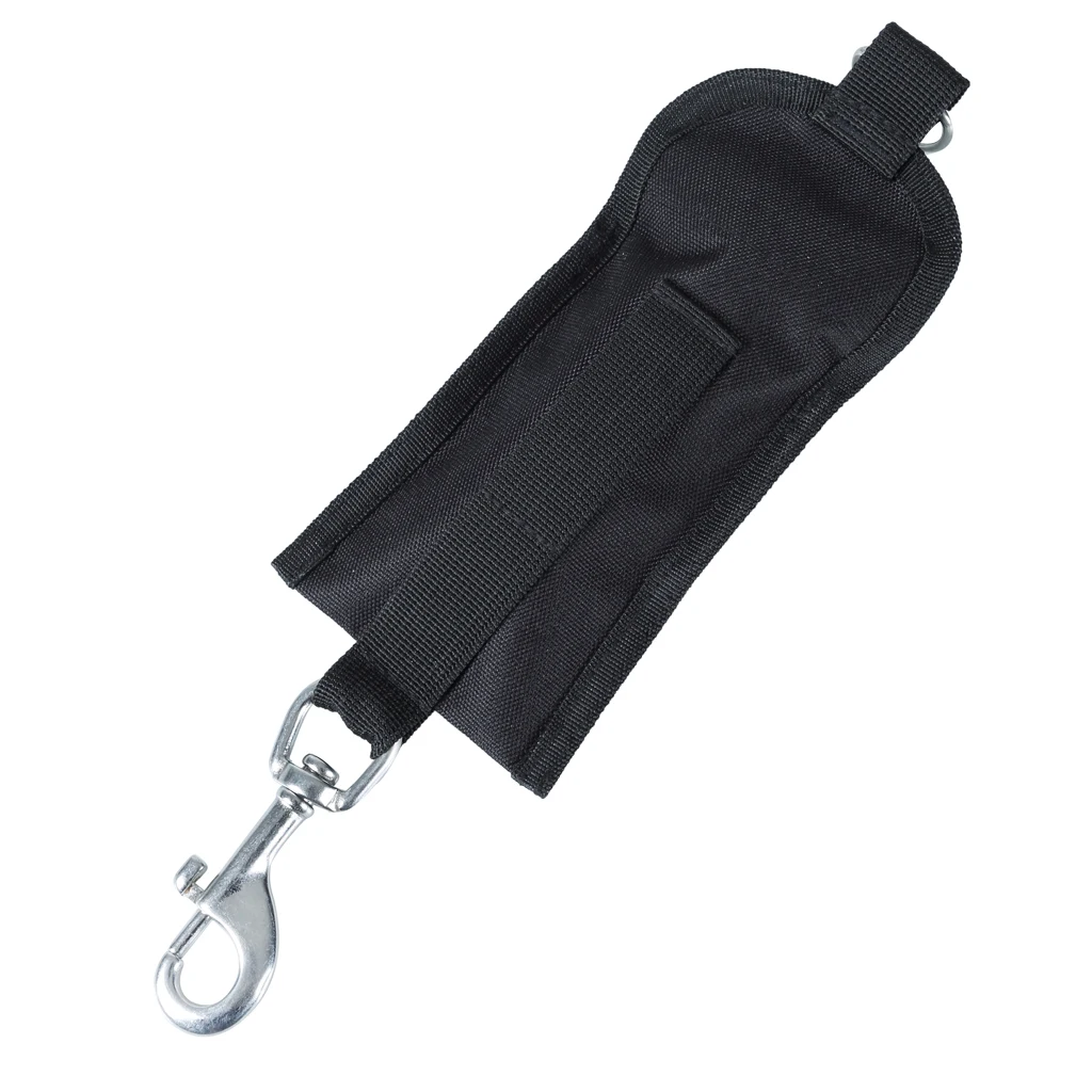 Safety Nylon Heavy Duty Technical Scuba Diving Jon Line with Pouch Clip D Ring Carabiner for Scuba Diving Underwater Equipment