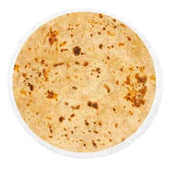 

Neon 3D Color Printing Towel Circle Yoga Mat Large Round Beach Blanket With Tassel 60'' carpets for living room wall cover