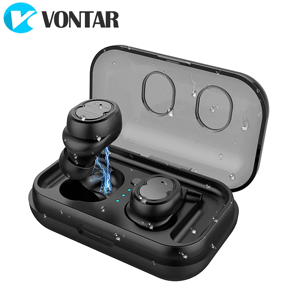 

Bluetooth 5.0 TWS Battery Display Mini Wireless Ear buds Twins Earphone Headphones Binaural Calling Touch Control Bluetooth