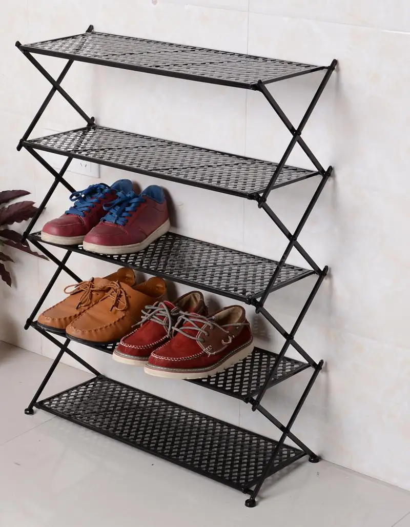 room shoe rack on Black Five Story Shoe Rack Simple Living Room Shoe Rack Simple Bathroom Shoe Rack Retro Wrought Iron Shoe Rack Shoe Racks Organizers Aliexpress