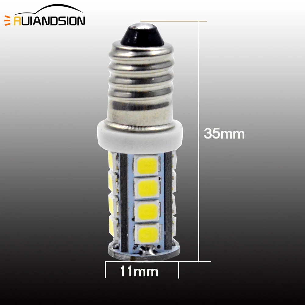 10x bombillas led Автомобильный 18smd 2835 E10 6V 12v Авто интерьерный светильник 2 5 W Купол