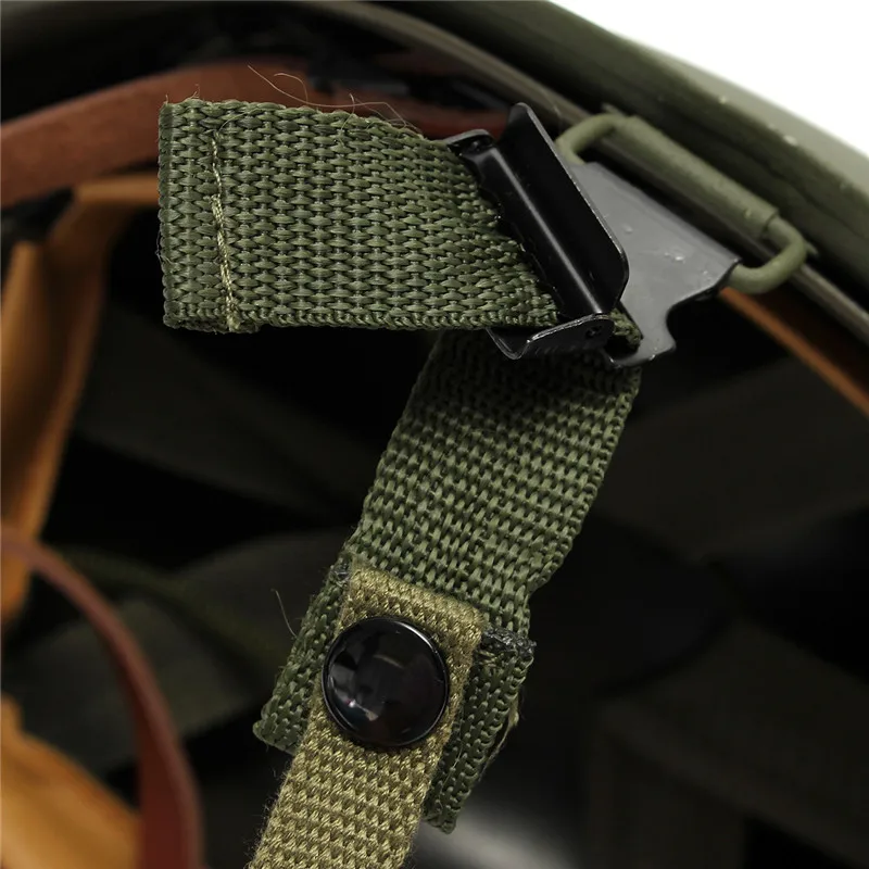  WW2 US Military Steel ABS M1 Helmet Universal Portable Military Steel M1 Helmet Tactical Protective