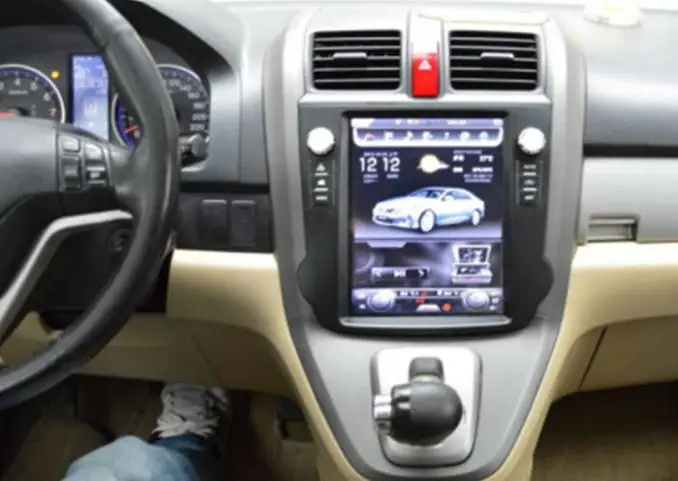10," четырехъядерный автомобильный dvd-плеер 1280x800 автомобильный Tesla вертикальный экран 32 Гб ПЗУ Стерео gps навигация для Honda CRV 2009-2012 год
