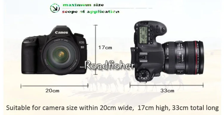 Roadfisher Водонепроницаемый непромокаемый пылезащитный DSLR фотокамера дождевик рукав для Canon 5D 7D Nikon sony Объектив