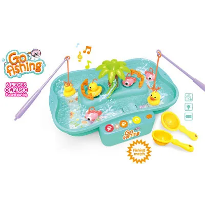 Fishing Toys For Kids Rotating 19.5*22*32cm Fish Game Plastic Parent-Child Interactive Table Games Hand-Eye Coordination Toys 7