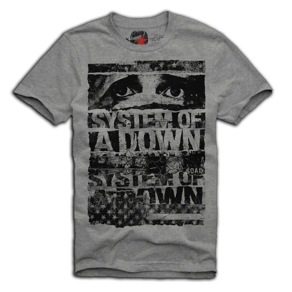 

E1SYNDICATE T-Shirt System of A Down Slipknot Mudvayne Disturbed Linkin Park Summer Tops Tees T Shirt top tee
