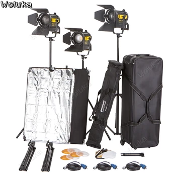 

S001 Video light kit spotlight continuous lighting studio LED photography light set shooting flag board interview CD50 T10