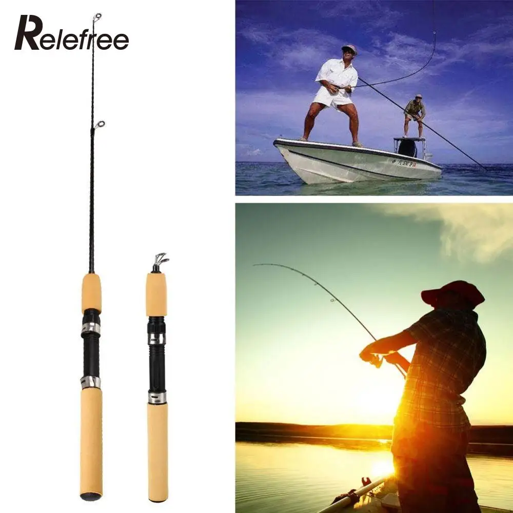 YUYU Ice Fishing Rod Pole Portable Winter Fishing Rod Casting Spinning Lure  Rod Mini Tackle Pole