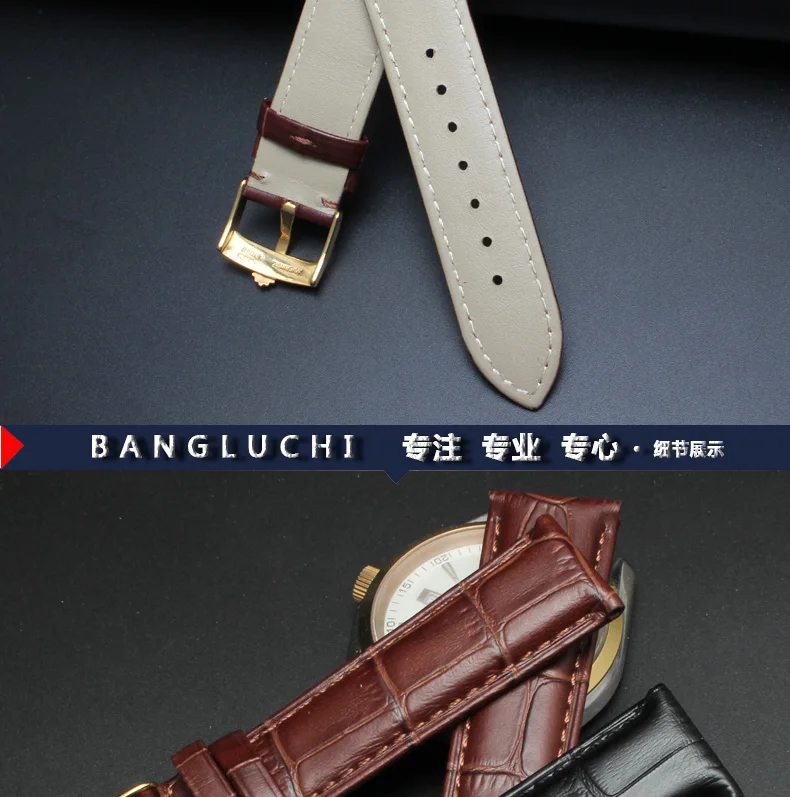 Применимый Rx черный и зеленый ремешок для часов с водным призраком мужской кожаный браслет японский шрифт 16234 Ditong take 18 мм 19 мм 20 мм