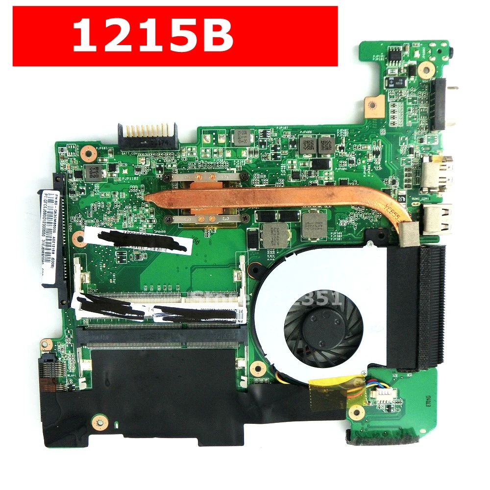1215B материнская плата REV2.0 для ASUS EeePC ноутбука с вентилятором радиатора