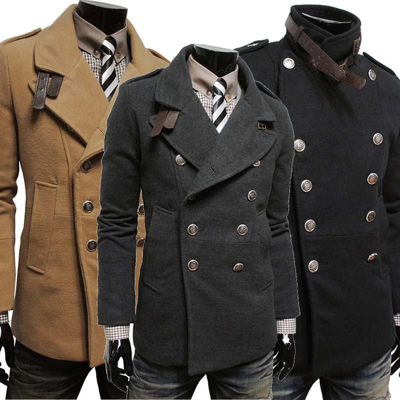 2016 New Style Woollen Clothes Winter Men's Business Formal Jacket