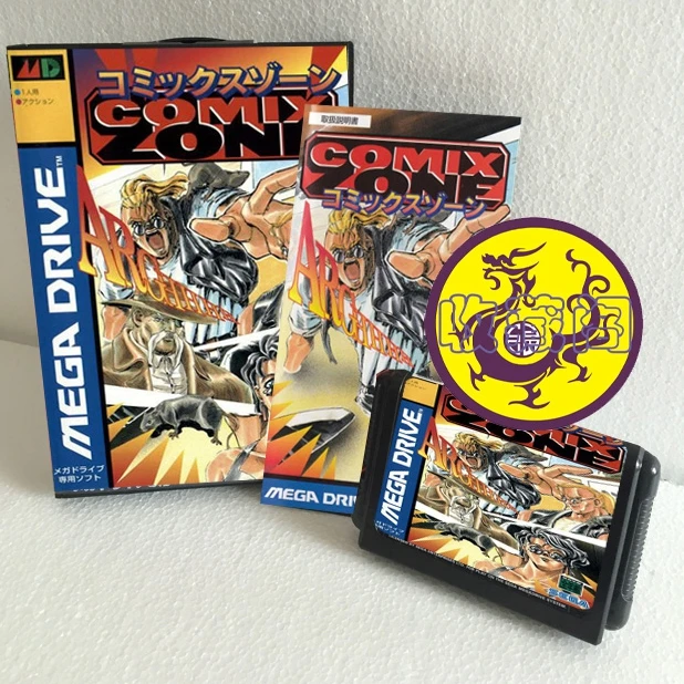 Игровая карта Comix Zone 16 bit sega MD в штучной упаковке с руководством для sega Mega Drive для Genesis