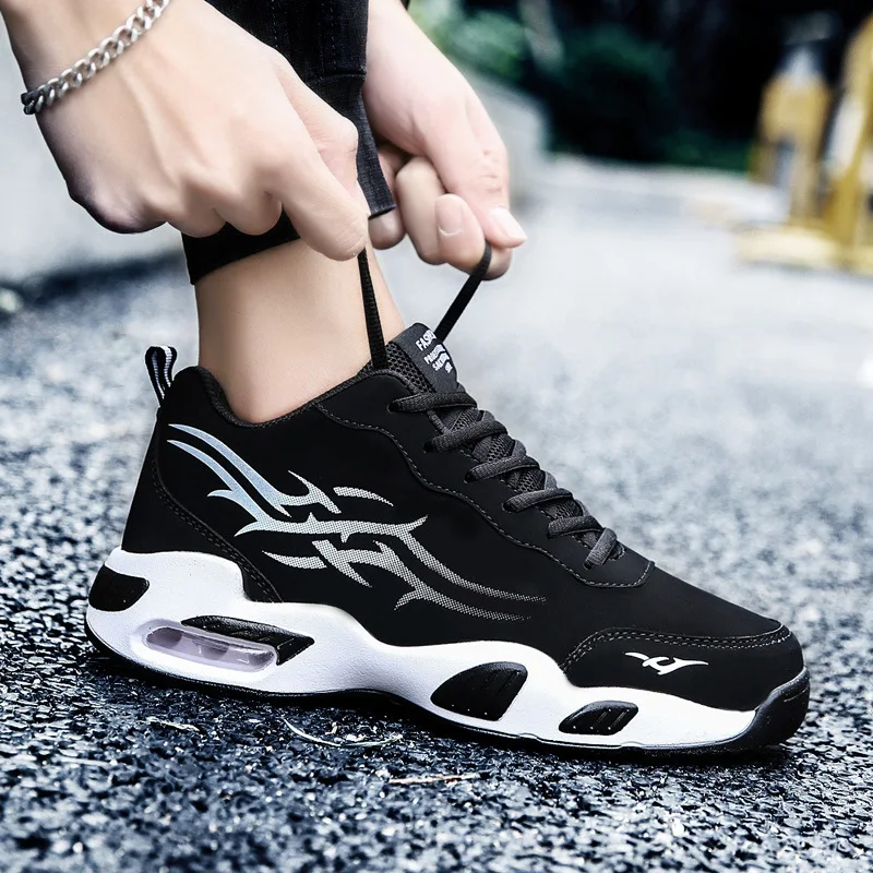 

Мужская повседневная обувь модные светильник на воздушной подушке амортизирующие кроссовки Нескользящая обувь из водонепроницаемого материала для бега; Спортивная обувь; Zapatos Hombre