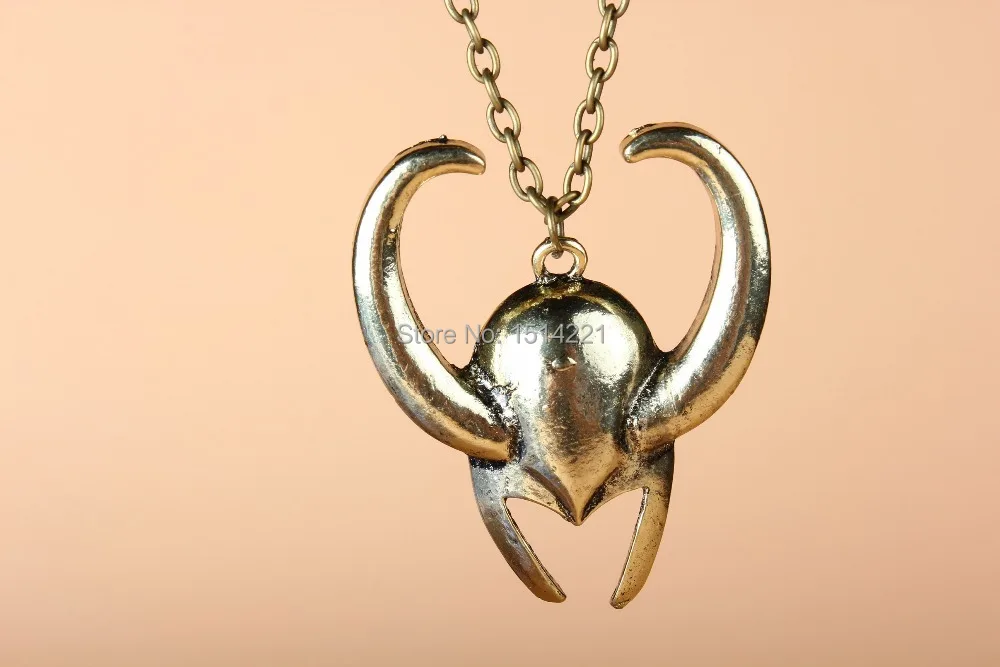 The Popular Movie necklace Avengers Thor Mask Pendant Necklace | Украшения и аксессуары