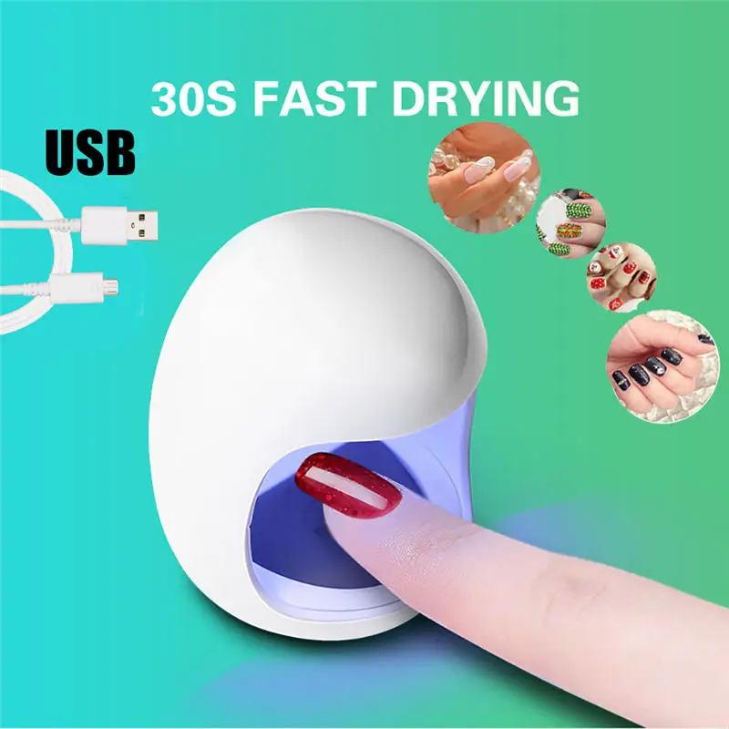 Новейшая машинка для дизайна ногтей Mini USB UV гель для ногтей отверждения лампа Сушилка для гель-лака