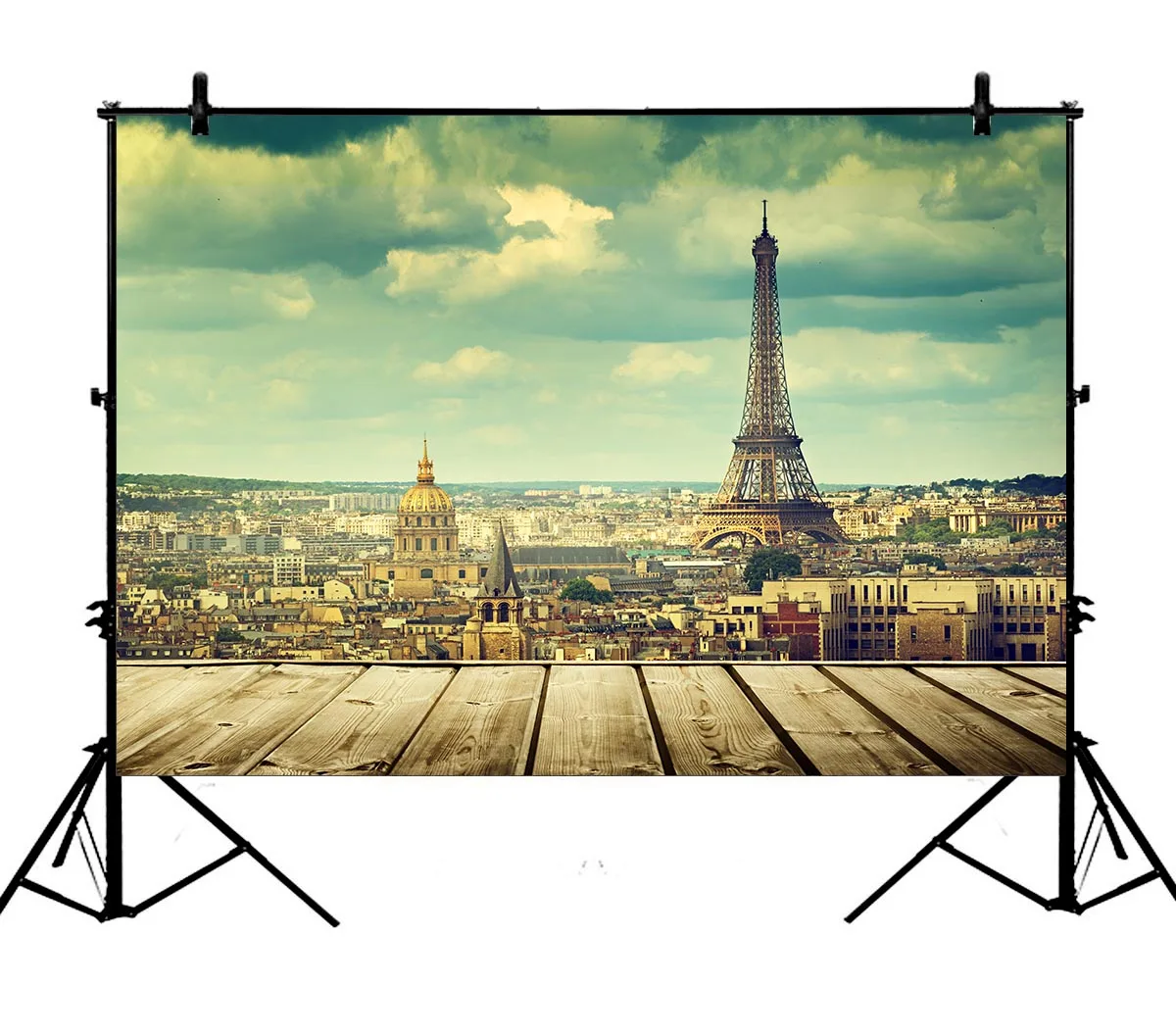 

5x7ft Eiffel Tower Paris Scenery Polyester Photo Background Portrait Backdrop