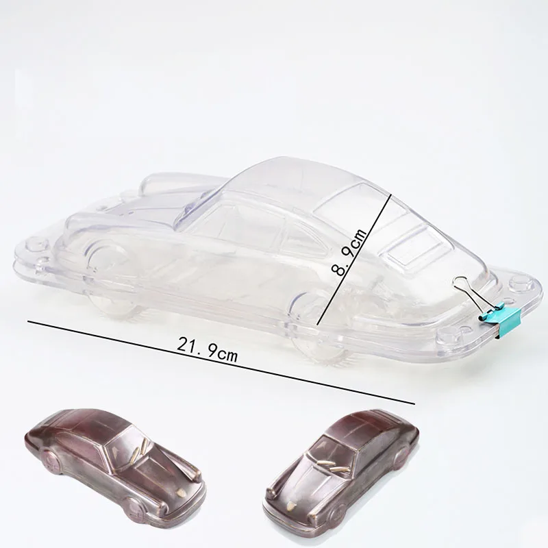 Food grade plastic Chocolate car mold 3D Chocolate Porscha car moldin