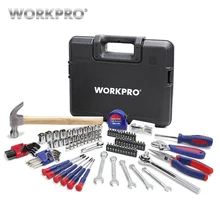 WORKPRO 165PC Tool Set Home Tool Kits Wrench Screwdriver Plier Socket Bits Key Set Hand Tool Combination