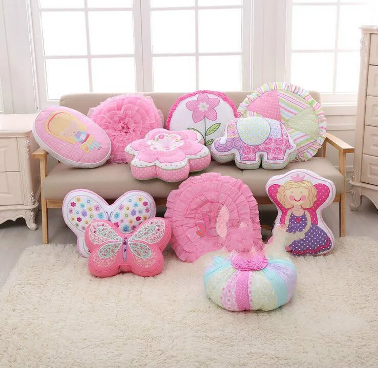 

Creative children's embroidered pillow quilted cotton cartoon pillow custom-made corded cloth craft car pillow wholesale