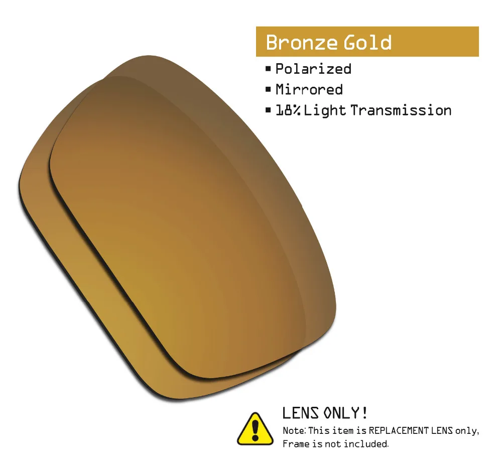 SmartVLT 2 Pairs Polarized Sunglasses Replacement Lenses for Oakley Fuel Cell Stealth Black and Bronze Gold